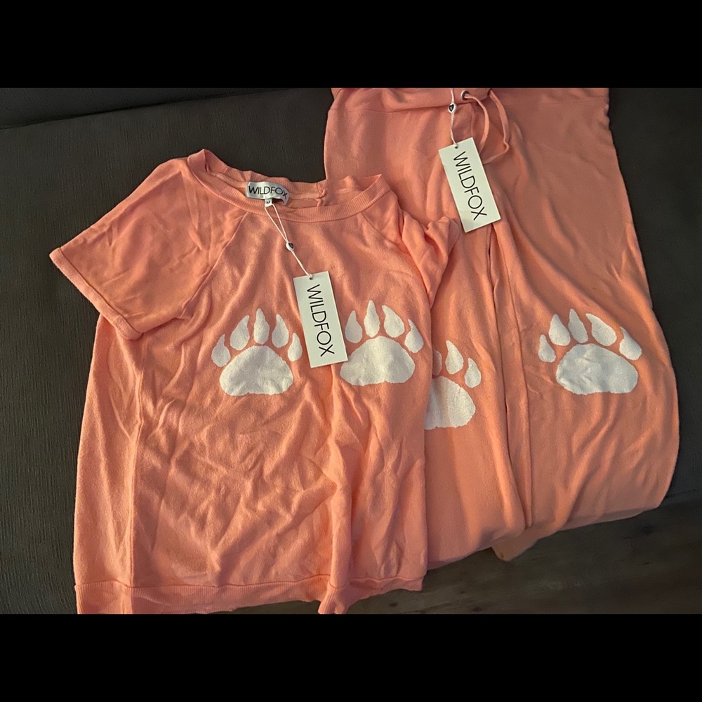 NWT RARE WILDFOX PAWS SWEATSUIT SET